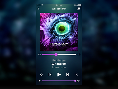 DailyUI - #009 - Music Player dailyui mp3 player music player