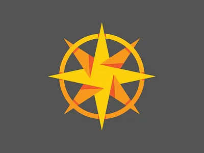 Compass Team Logo compass guiding light north star