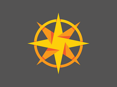 Compass Team Logo compass guiding light north star