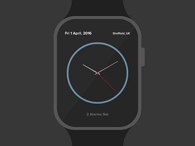 My Watch UI apple clock display ui watch