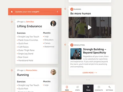 Feed app feed ios workout