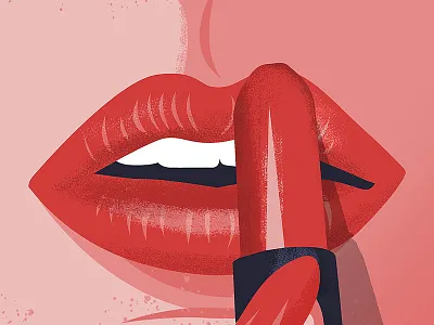 Adult Swim ID lips lipstick red sexy woman