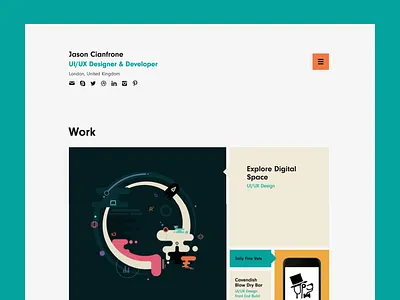 Portfolio Launched! fibonacci london portfolio ui design