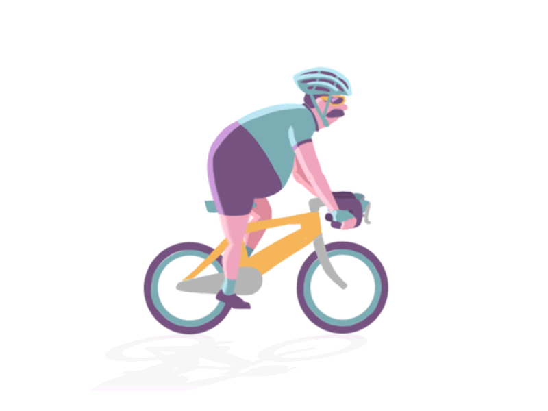 Heavy Race Cyclist 2d animation animation bicycle bike cyclist heavy herbert race racer racing