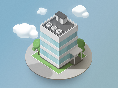 Building building house illustration isometric