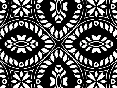 FreeDecorative Black And White Seamless Vector Pattern design download downloadpattern free freebie pattern seamless pattern surface design vector vintage