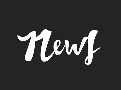 News brush brushlettering custom handtype lettering vector