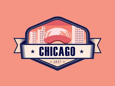 Daily Design #007 badge chicago city