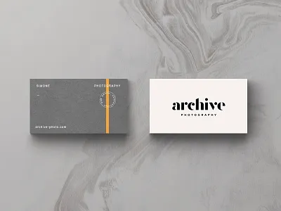 Archive Part II badge branding business card card identity logo modern photo print stationary stripe typography