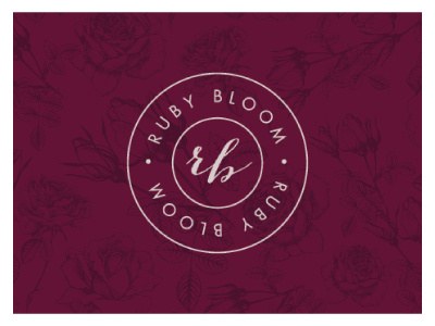 Ruby Bloom Floral Design branding floral design graphic design logo design