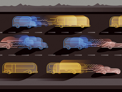 cars transforming into other cars... cars highway transformation