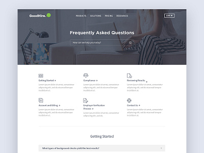 FAQ Revamp faq icons line icon minimal navigation redesign responsive search simple ui ux web