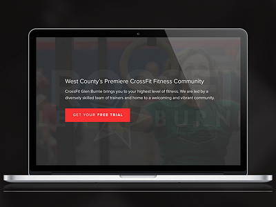 New Crossfit Gym Website Design clean conversion crossfit dark design minimal ui