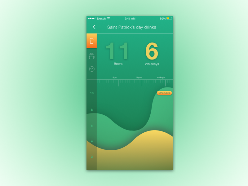 Example of Alcohol UI
