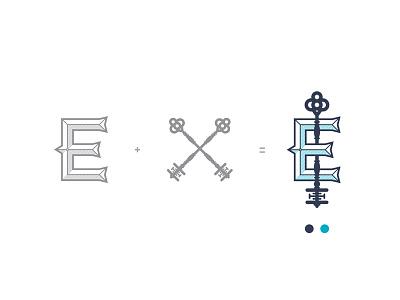 Eventique boutique branding colors decoration icon illustrator key logo mr. bob pennant simple vector