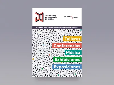 7JID cartel colors flyer geometry muller pattern poster shapes unpa