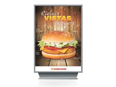 Subburger lightbox banner burger lightbox poster subburger
