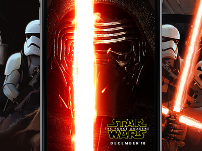 Star Wars—The Force Awakens for Target ecommerce responsive star wars target web