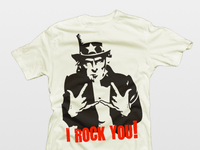 I Rock You! clothes illustrator music rock sam t shirt tee uncle usa vector war