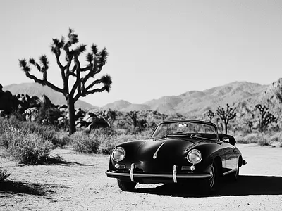 Joshua Tree Trip editorial fashion graphic design midjourney models