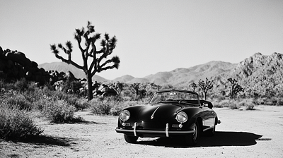 Joshua Tree Trip editorial fashion graphic design midjourney models