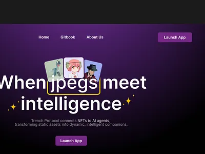 NFT to Ai Agent Conceptual Design ai agent branding crypto network nft solana ui ux web2 web3 web3 freelancer web3 uiux designer