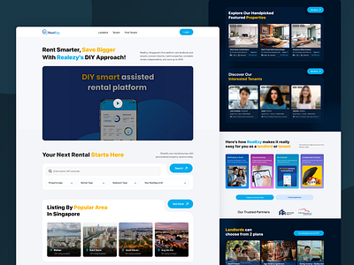 Real Estate Website UI Design adobe xd branding design figma figma design graphic design home rental website illustration landing page design new website design property rental website real estate real estate landing page real estate website trandy design ui ui ux design ui design web design website design