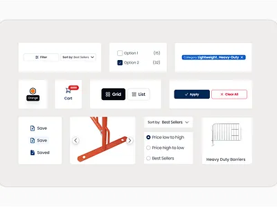 Ecommerce parts components ecommerce ecommerce ui ecommerce ux shopify ui design web components webdesign