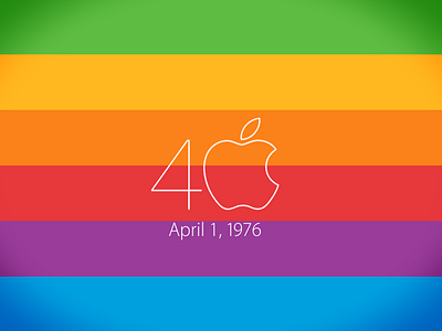 April 1, 1976 40 apple april1 birthday