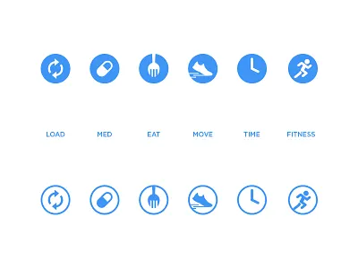 Type 2 Icon Set design flat glyphs iconography icons illustration set symbols