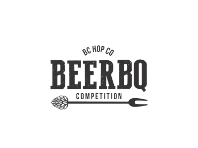 Beer Bbq badge barbecue bbq beer classic design hops logo vintage
