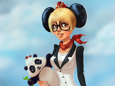 Sky Panda! airport panda