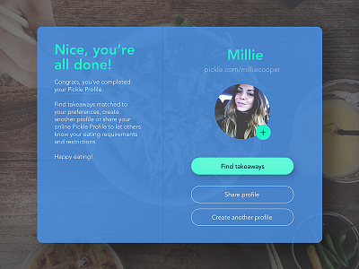 Pickle Profile Prototype marvel onboarding prototype ui design