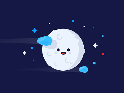 Moon identity illustration moon vector