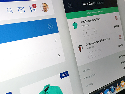 Ecomm UI cart design ecommerce gui products shop shopping store ui web website
