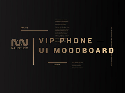 W.I.P Presentation UI layout moodboard phone ui presentation