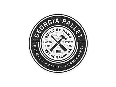Georgia Pallet artisan badge craft georgia graphic design hand made illustration logo modern giant