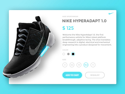 Day #3 Product page interface nike product shoes ui