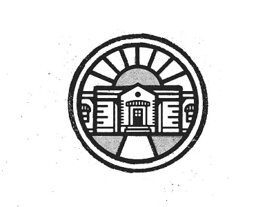 Icon badge graphic design icon illustration modern giant sun texture