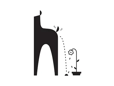 ijustwantadog dog dung flower icon illustration leaf leaves poop puppy smelly tail wagging