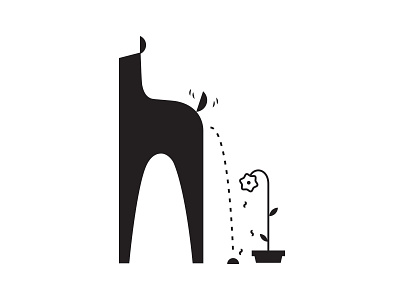 ijustwantadog dog dung flower icon illustration leaf leaves poop puppy smelly tail wagging