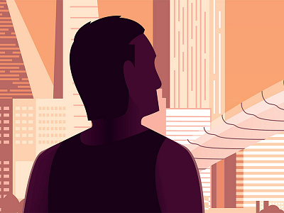 Futurelandia architecture future futurelandia illustration portland silhouette skyline