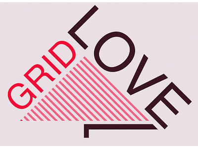 Grid Love Type color grid grids love type typography