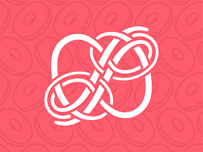 Dana's Donuts cursive donut hand lettering lettering logo logotype script
