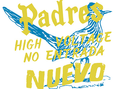 West Texas Type. hand type road runner vintage type west texas