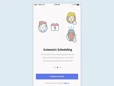 Onboarding iOS app illustration ios onboarding
