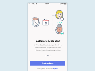 Onboarding iOS app illustration ios onboarding