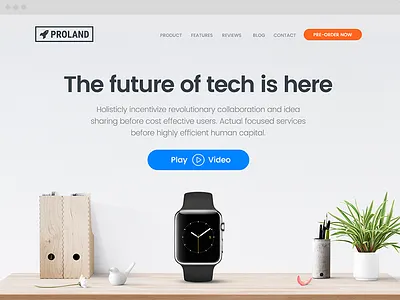 Proland Product Landing Page Template app business html template landing page landing template product product landing proland software surjithctly tech template