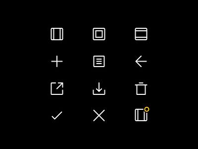 Photo + Frame iconography 4px application icons iconography icons ui user interface
