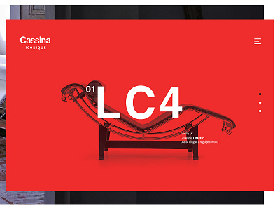 Cassina cassina design helvetica red